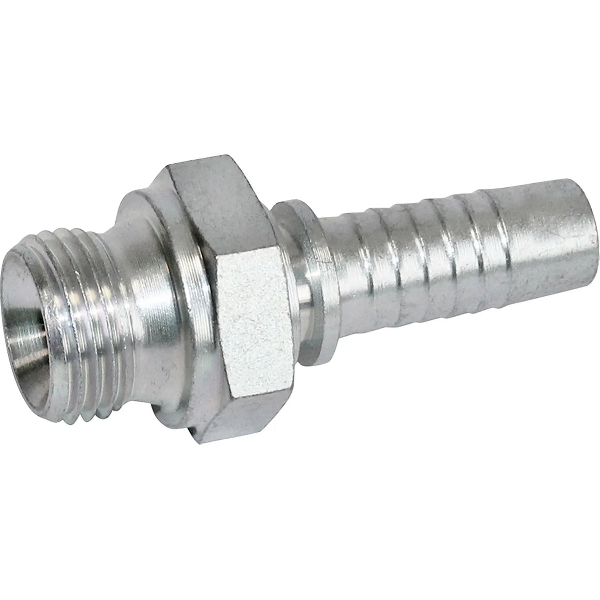 BSP Male Parallel 60 Degree Cone Fitting - 3/8" Hose x 1/4" BSP Zinc Passivated