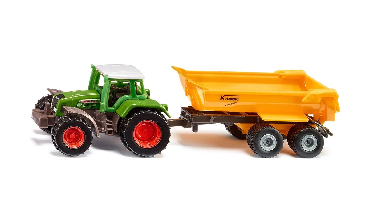 Siku Fendt Tractor with Krampe Dump Truck 1:87