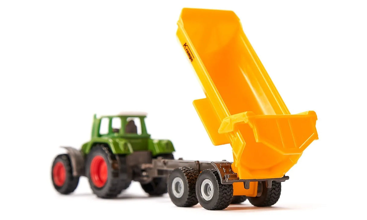 Siku Fendt Tractor with Krampe Dump Truck 1:87