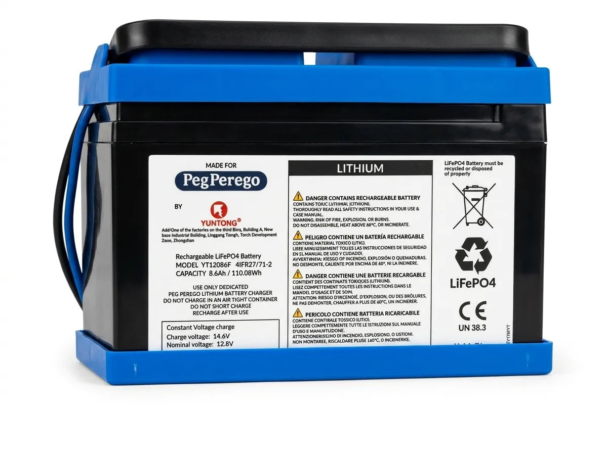 Peg Perego 12V 8Ah Lithium Replacement Battery