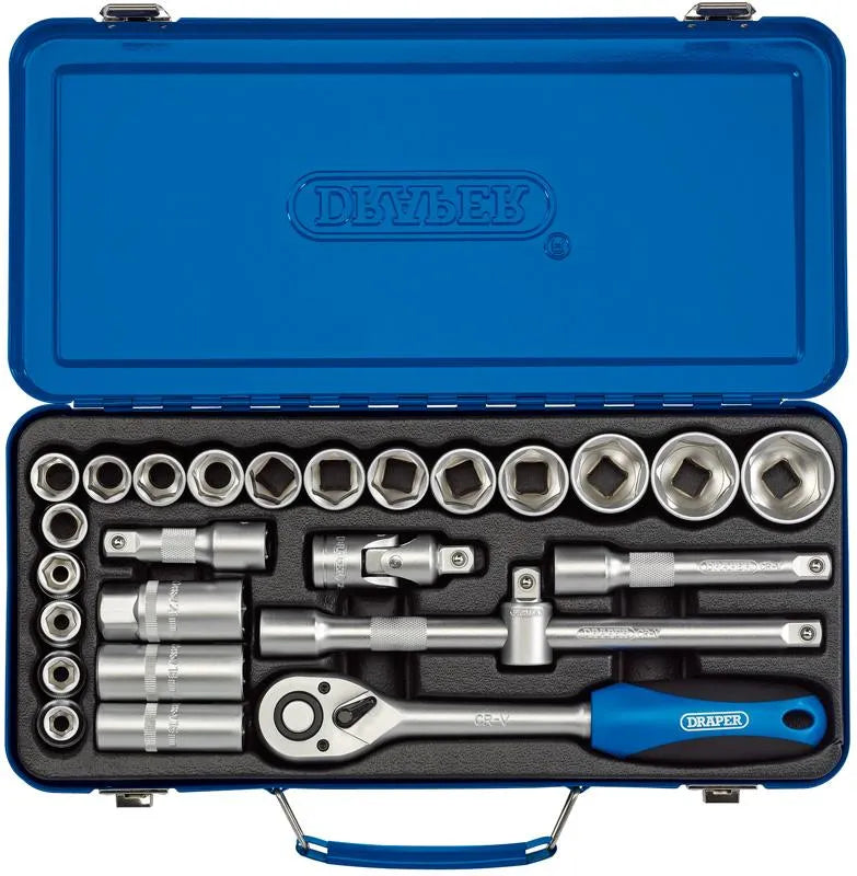 Draper 1/2" Sq. Metric Socket Set (26 Piece)