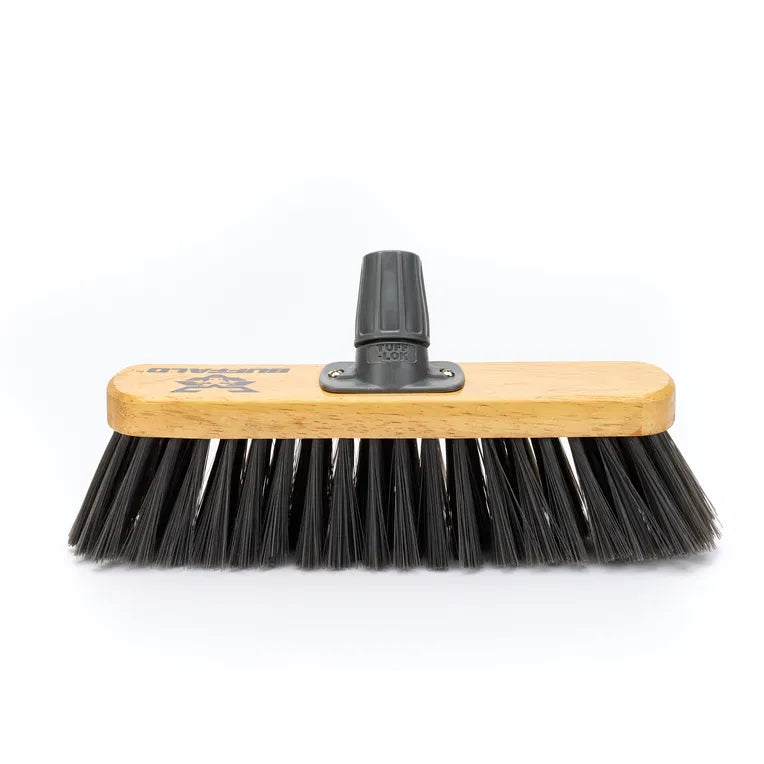 Buffalo Sweeper 12" Soft PVC Broom Head with Tuff-Lok Bracket
