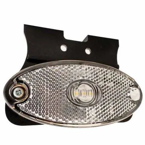 247 White LED Marker Lamp With Bracket - IP67 Rated, 12-24V, ECE Approved - CA 9350W
