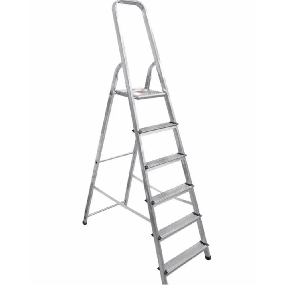 Artub 6 Step Aluminium Stepladder Ladder 1.92m (6.2ft) Anti-slip