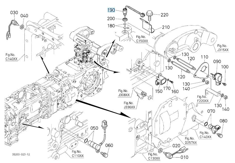 Kubota 3B29175260 Clutch Housing Switch – Genuine OEM Replacement