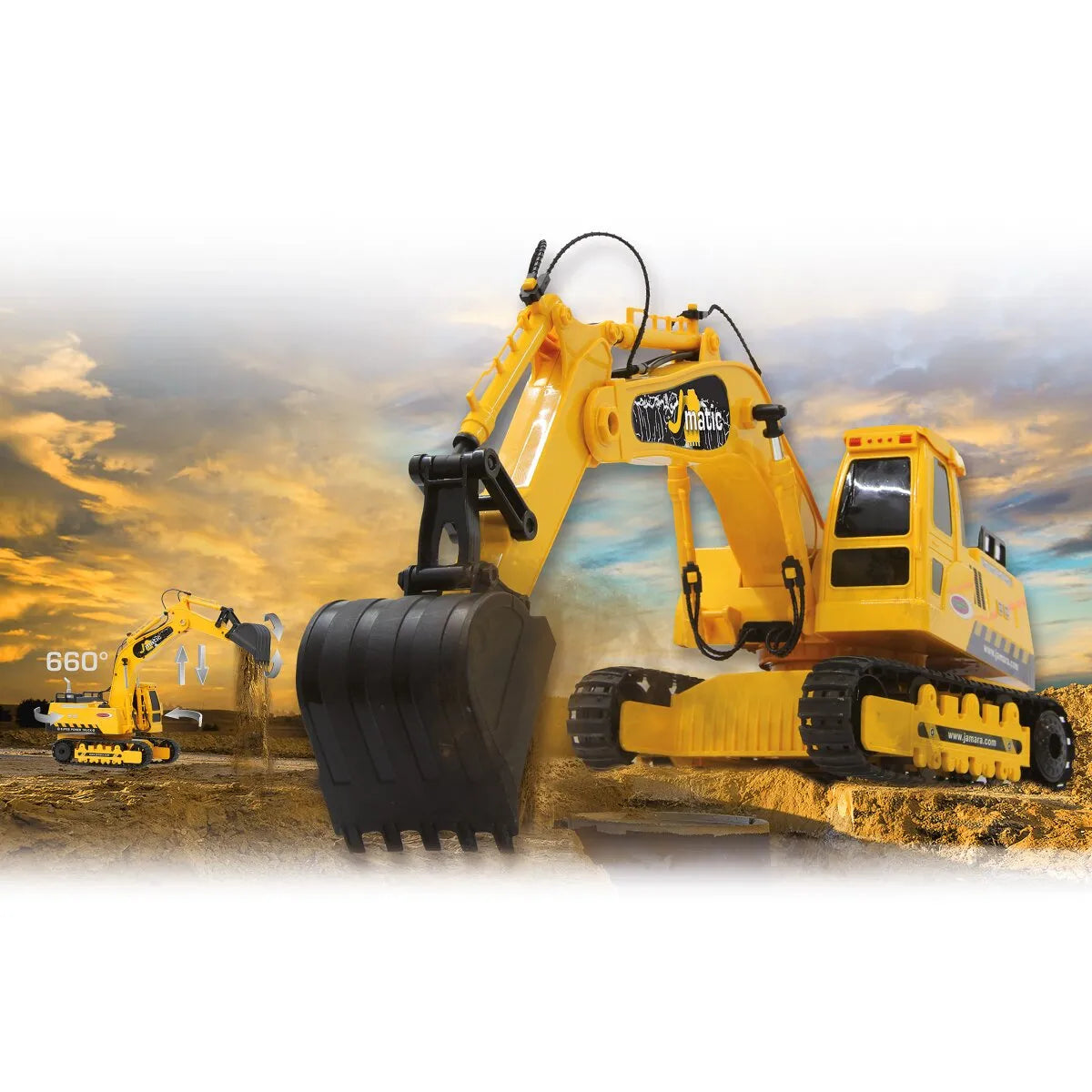 Jamara Excavator J-Matic 1:27 2.4GHz 4+2 Channel