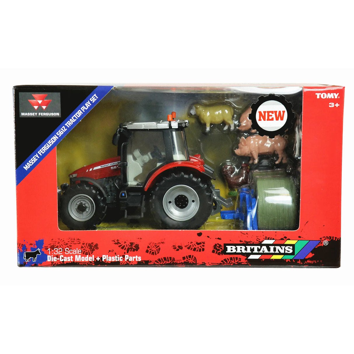 Britains Massey Ferguson 5612 Tractor Play Set 1:32 Scale 43205