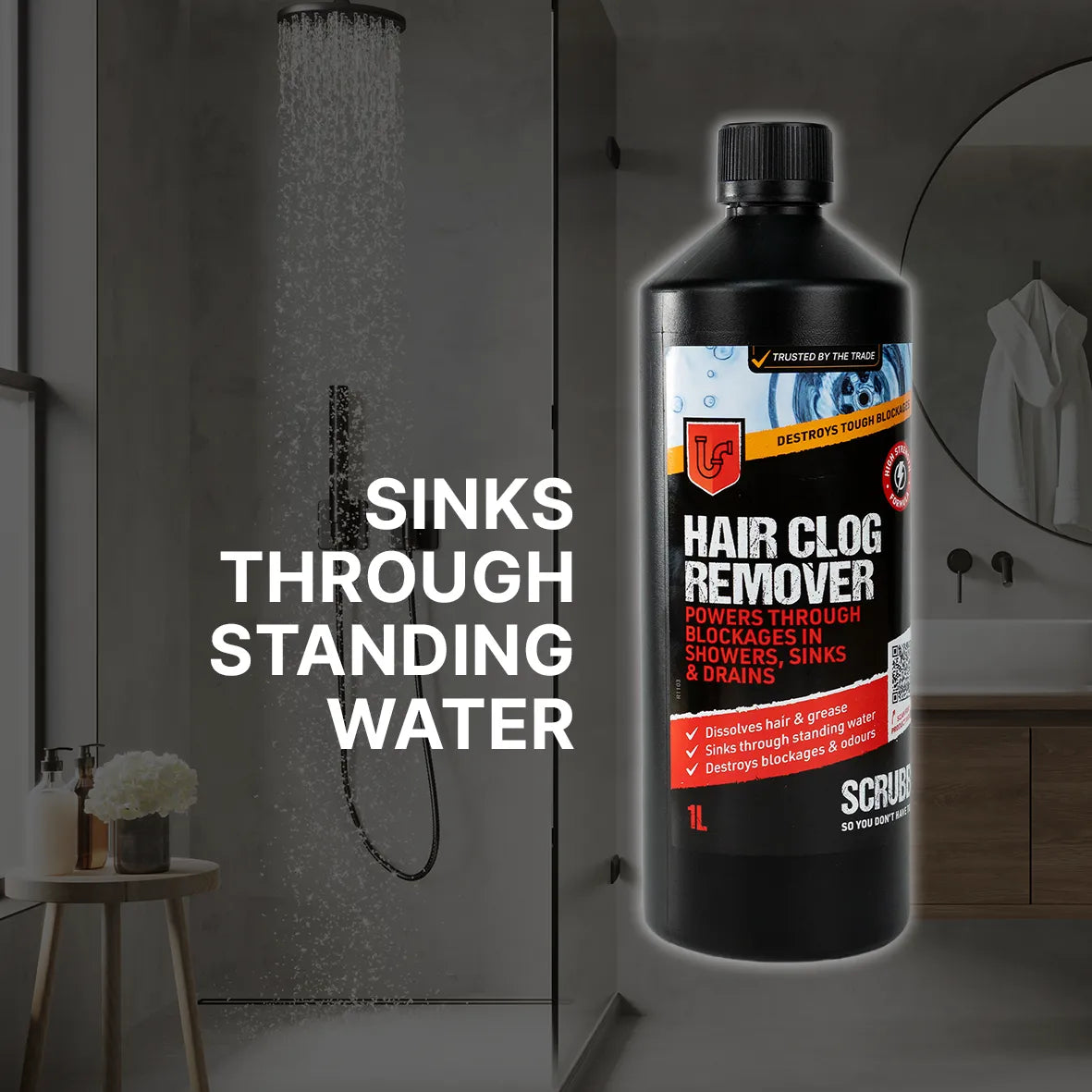 SCRUBB Hair Clog Remover 1L