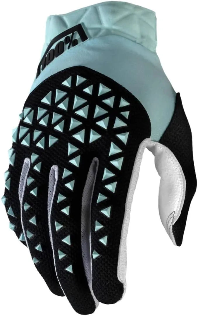 100% Airmatic Bike Gloves Sky Blue /Black