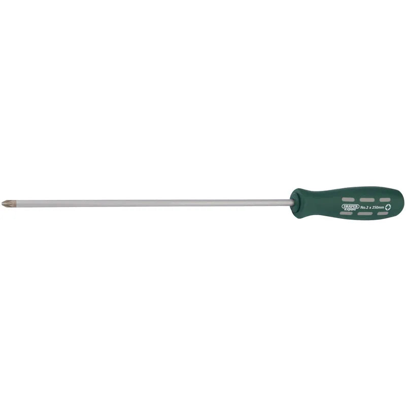 Draper No. 2 x 250mm Long Reach Mechanics/Engineers PZ Type Screwdriver (Sold Loose)
