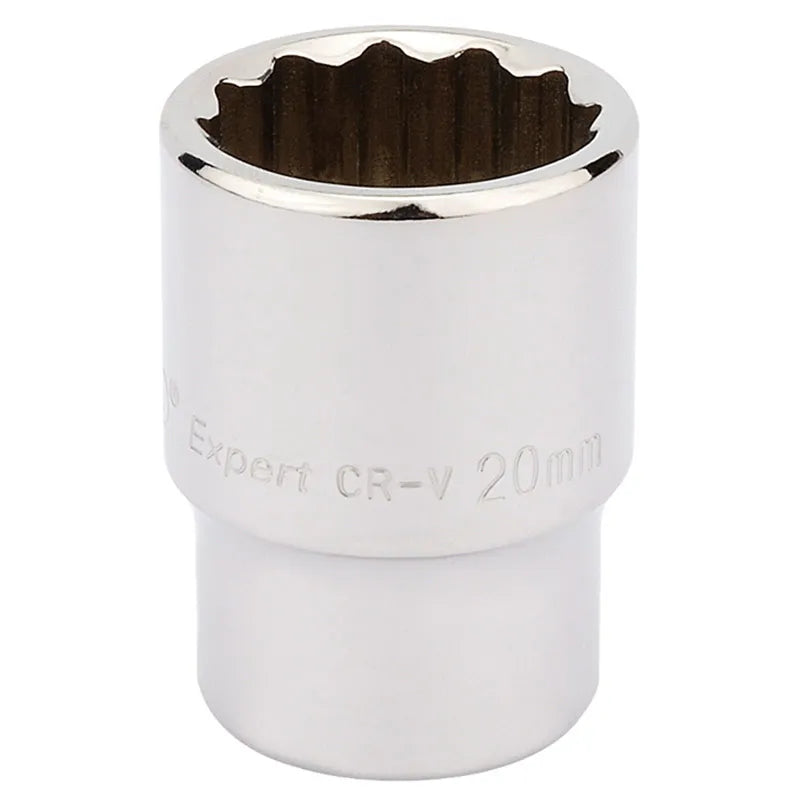 Draper Sockets 12 Point 1/2'' Drive (Single) - 20mm