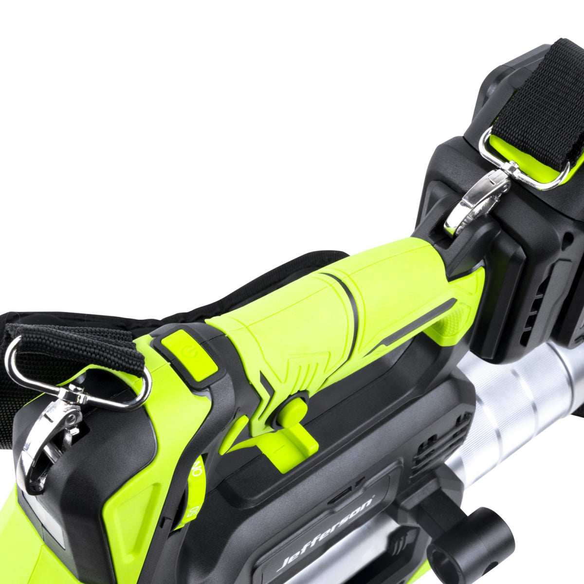 Jefferson 18V cordless grease gun integrated hose storage
