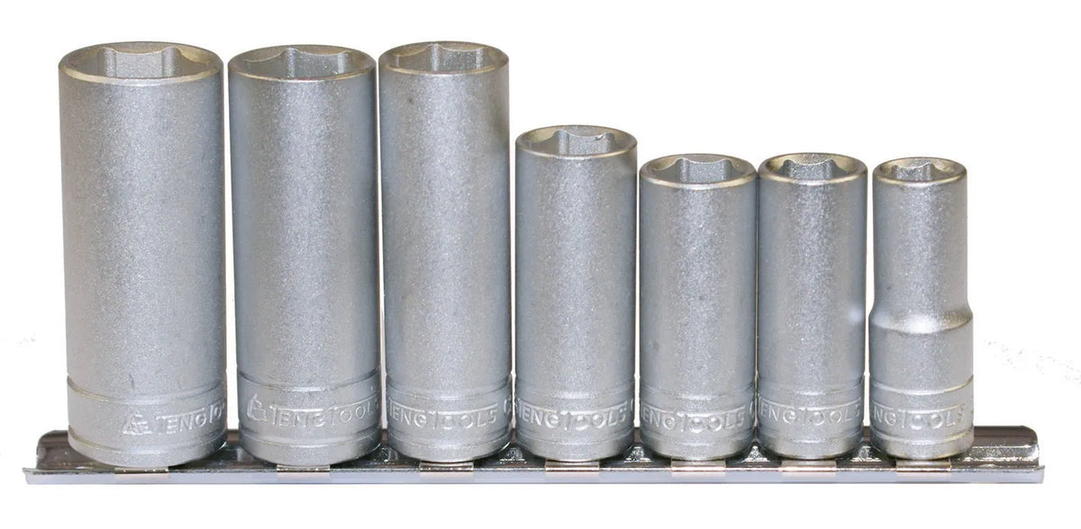 Teng Tools 7 Pc Clip Rail Set 3/8