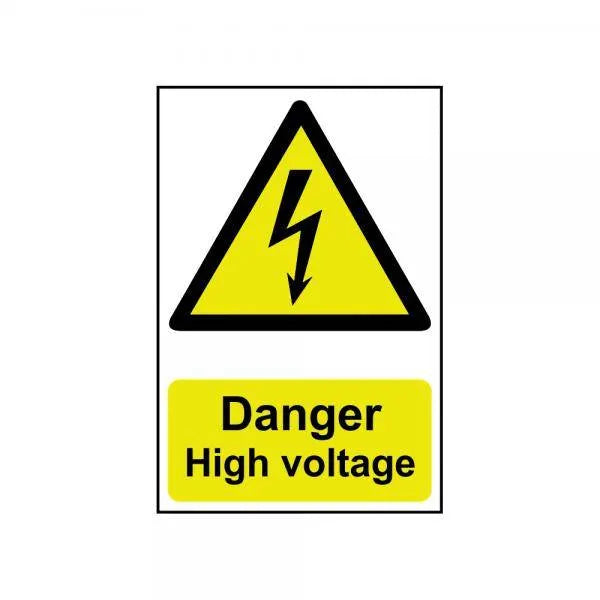 Safety Sign Danger High Voltage