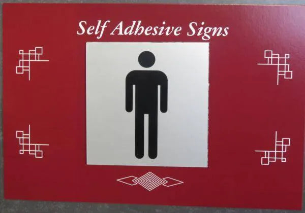 Sign Gents Toilets Silver