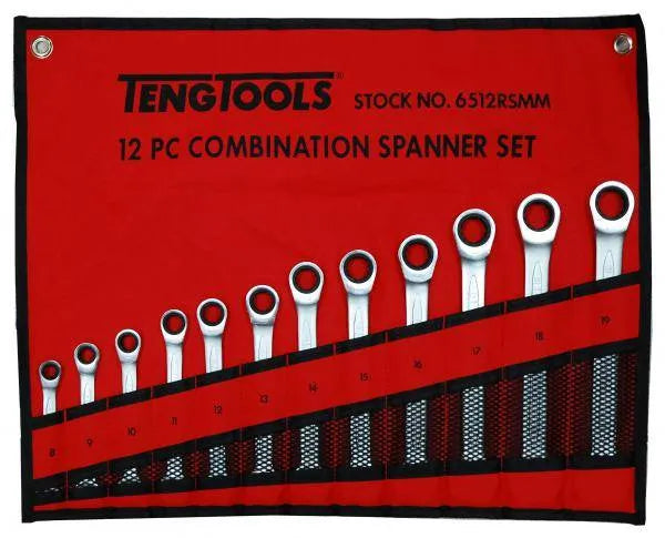 Teng Tools 12 Piece Ratchet Spanner Set