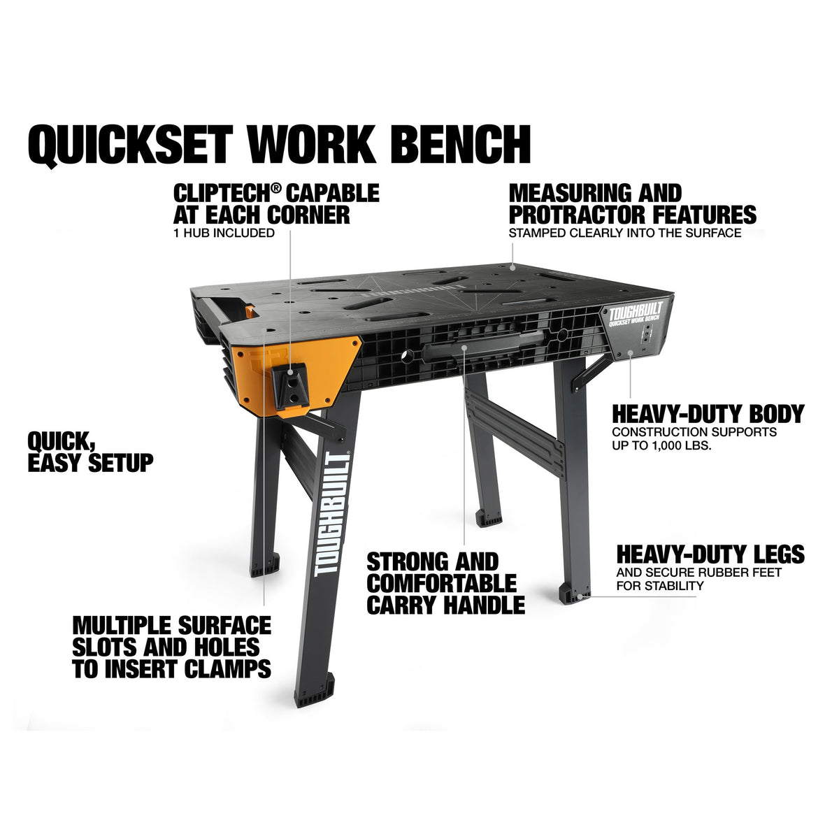 Toughbuilt QuickSet Work Bench TB-WB700 - view 3