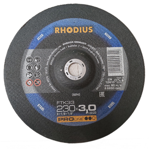 Rhodius FTK33 Cutting Disc 230mm x 3.0mm