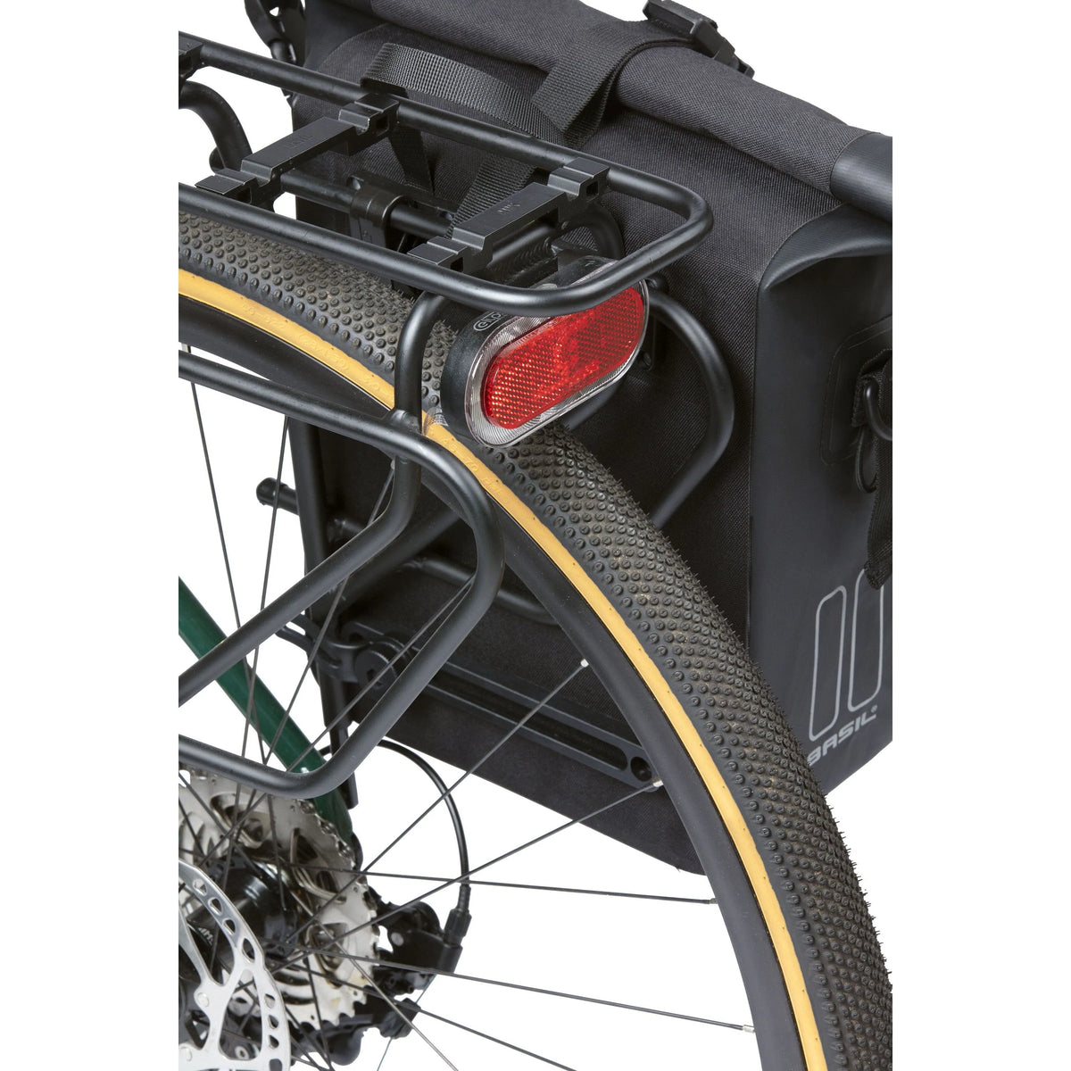 Basil Navigator Waterproof Pannier Bag - Medium 12-15L | Black | Single Side
