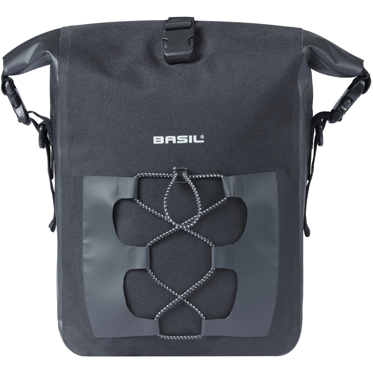 Basil Navigator Waterproof Pannier Bag - Medium 12-15L | Black | Single Side