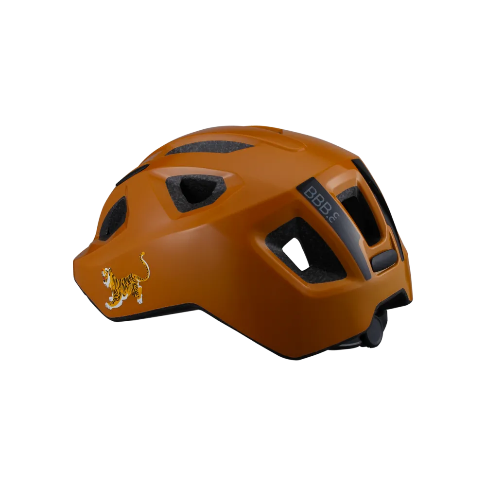 BBB BHE-172 Hero Kids Bike Helmet - Dark Orange Tiger Design
