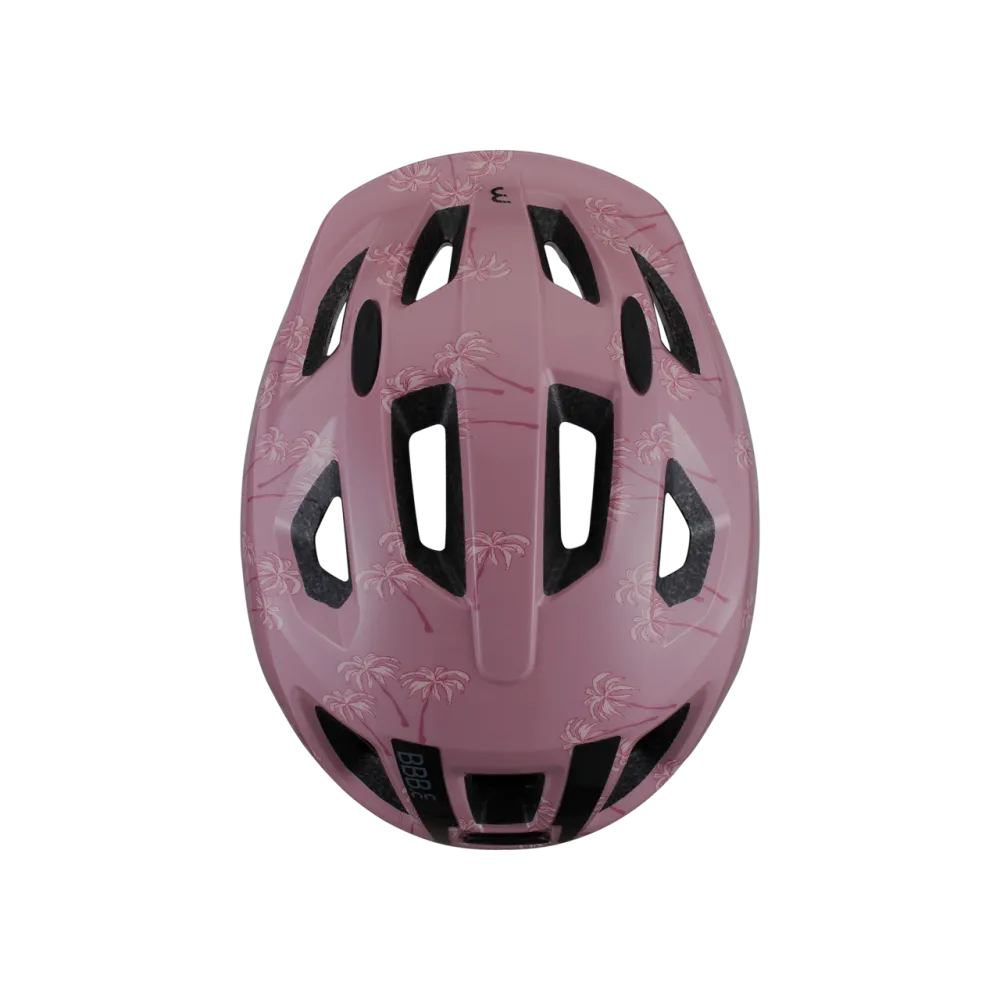 BBB BHE-172 Hero Kids Bike Helmet - Pink Palmtrees | Size M