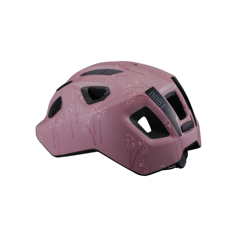BBB BHE-172 Hero Kids Bike Helmet - Pink Palmtrees | Size M