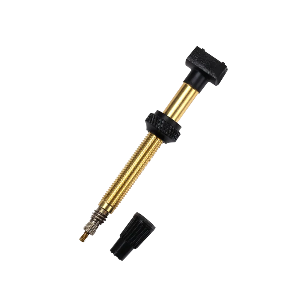 BBB BTI-159 Tubeless Valves 60mm Brass - Removable Core, Secure Seal