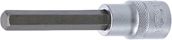 Bit Socket, 100 mm Length, 12.5 mm (1/2") Drive, Internal Hexagon 10 mm