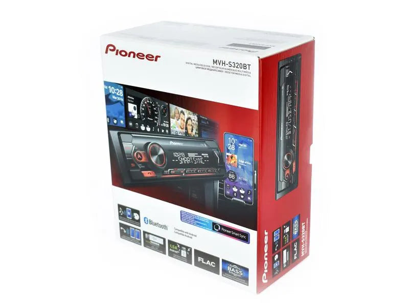 Bluetooth Radio MVH-S320BT - Pioneer | FM/AM, USB, AUX, Spotify Ready | Sparex S.173507