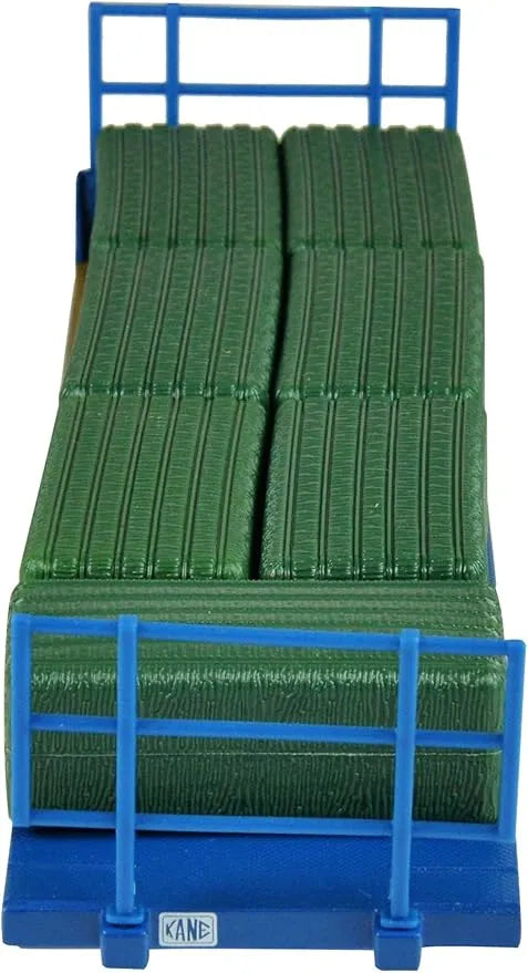 Britains Kane Bale Trailer Set Model - 1:32 Scale Three-Axle Bale Carrier with Straw Bales