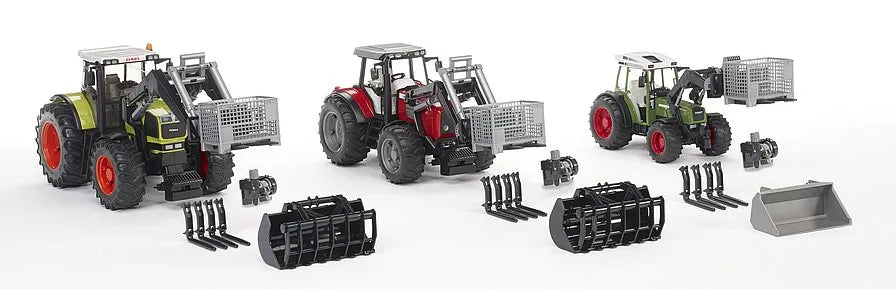 Bruder Box-Type Pallet, Winch, and Forks for Front Loader