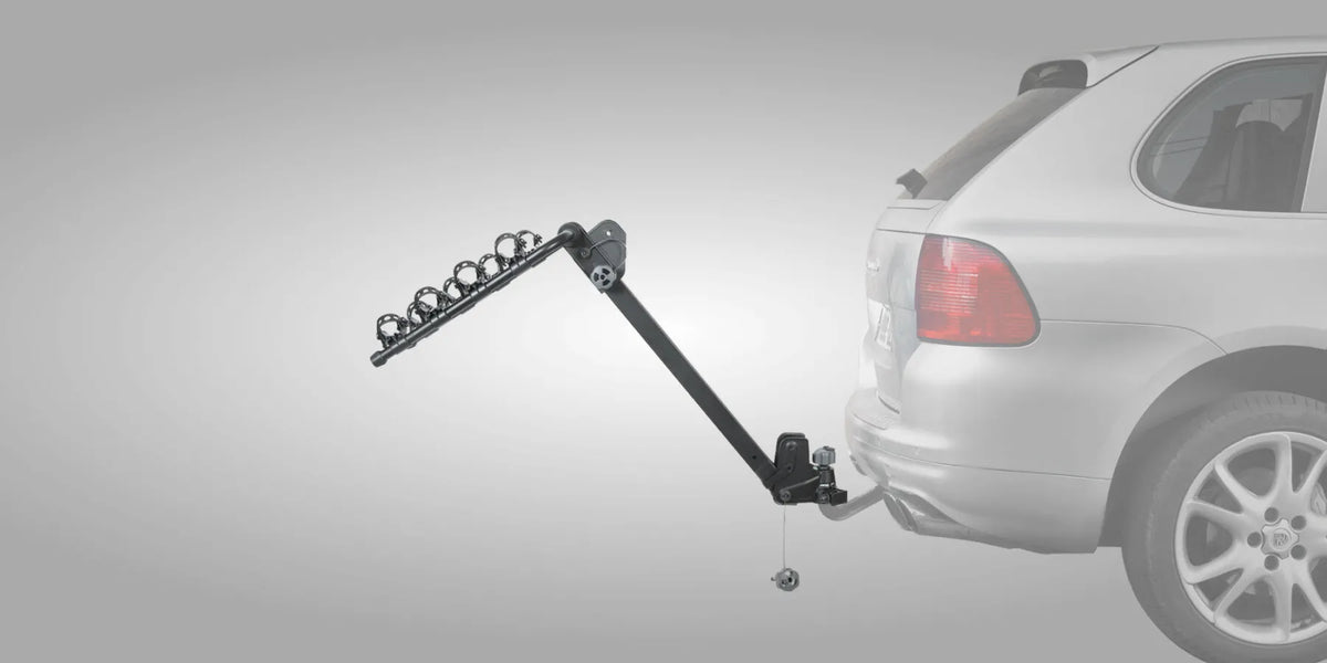Buzzrack MOOSE 4 Bike Rack - Tow Ball Mounted Hang-On Carrier for 4 Bikes