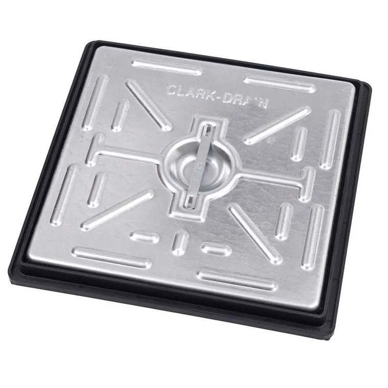 Clark Drain 10 Tonne GPW Steel Lidded Manhole Cover and Frame 300 x 300 x 30mm
