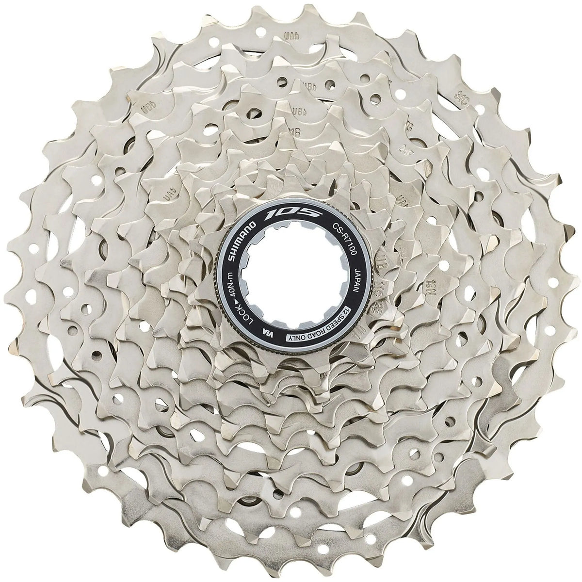 CS-R7101 105 12-Speed Cassette 11-34T - High-Performance Shimano Road and Gravel Cassette