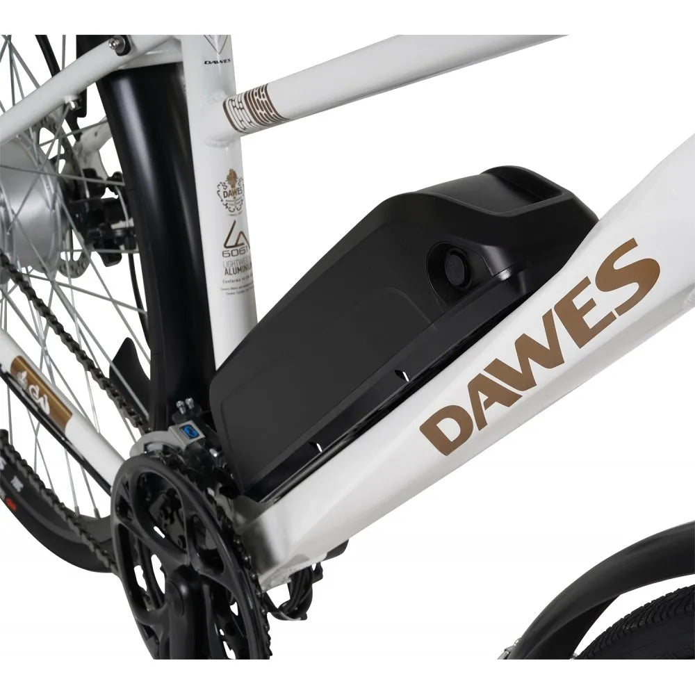 Dawes Mojave Electric Bike - Cream, 250W Motor with 36V 10Ah Battery