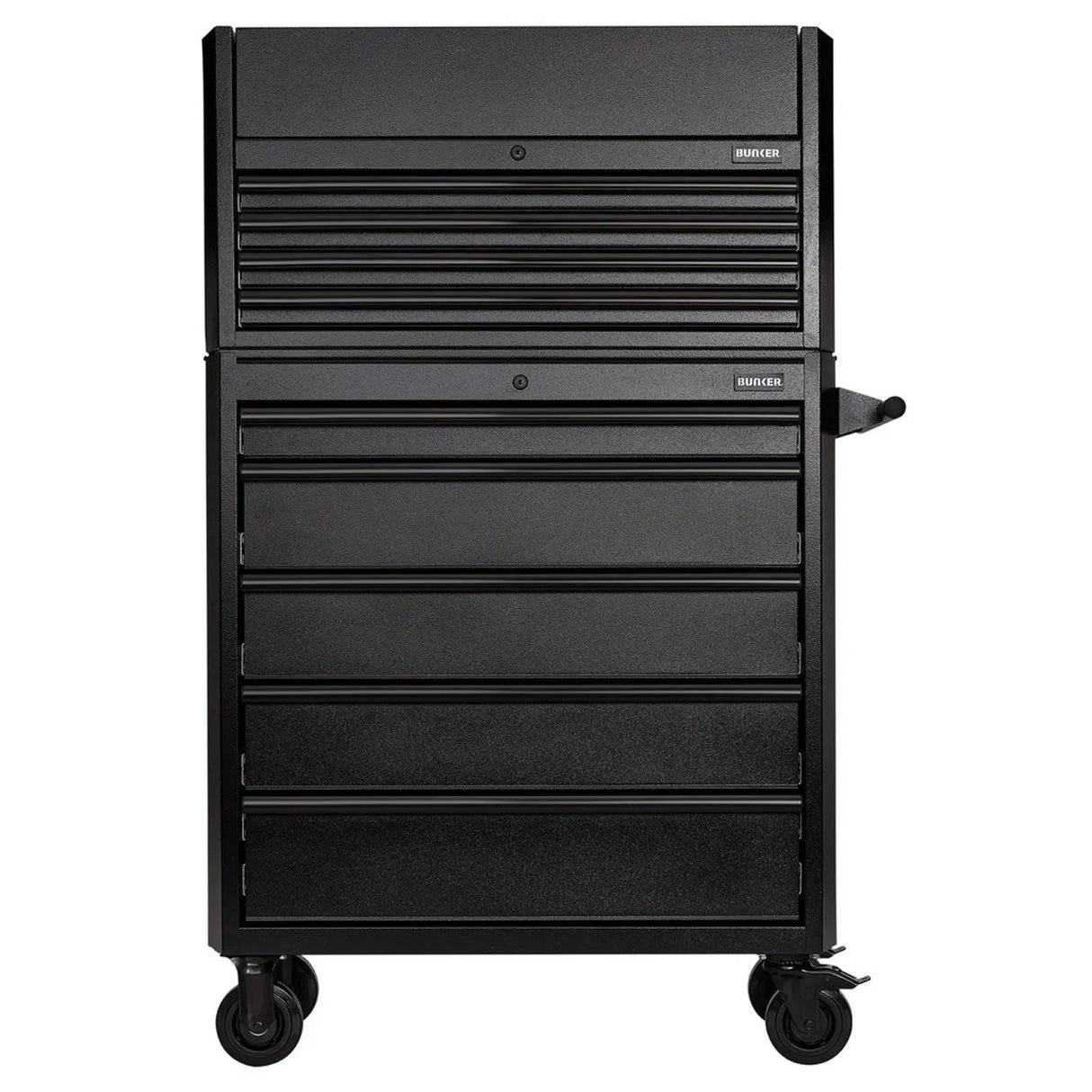 BUNKER 36" Combined Roller Cabinet and Tool Chest with 9 Drawers and Gas Strut Lid (24248)