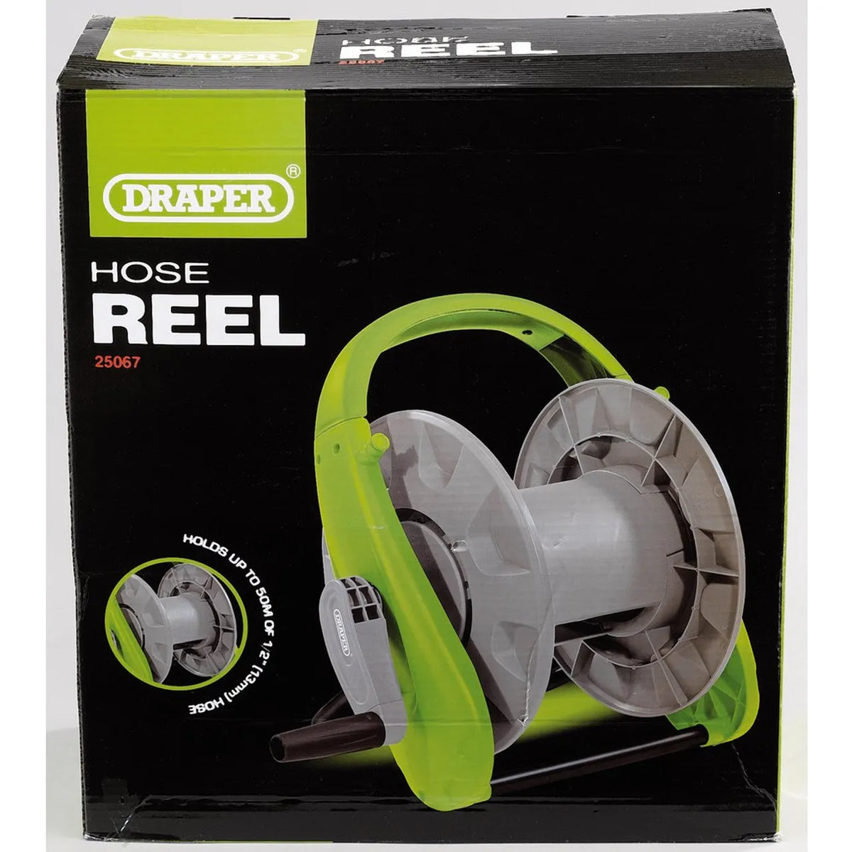 Draper Garden Hose Reel Cart 50m