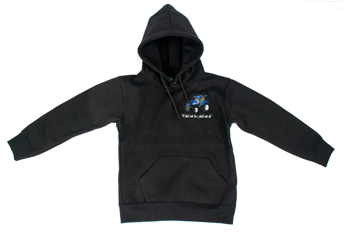 New Holland Kids Hoodie "If she's not blue, she won't do"