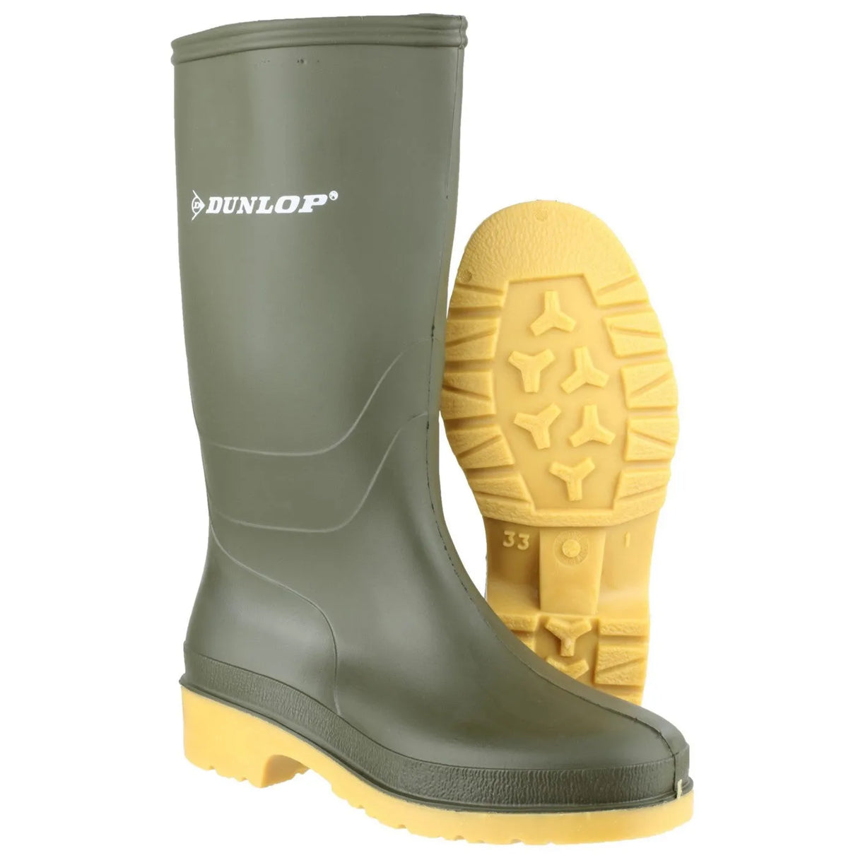 Dunlop Kids' Junior Dulls Wellington Boots | Waterproof Kids Wellies for Outdoor Play
