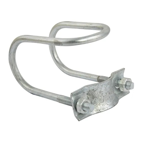 G2433A Steel Tubing Clamp - 2in Round, Heavy Duty Zinc-Plated