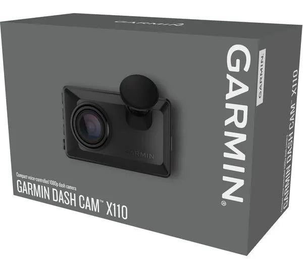 Garmin DashCam X110 - 1080p HD Voice‑Controlled Dash Camera with Polarizer & Wi‑Fi