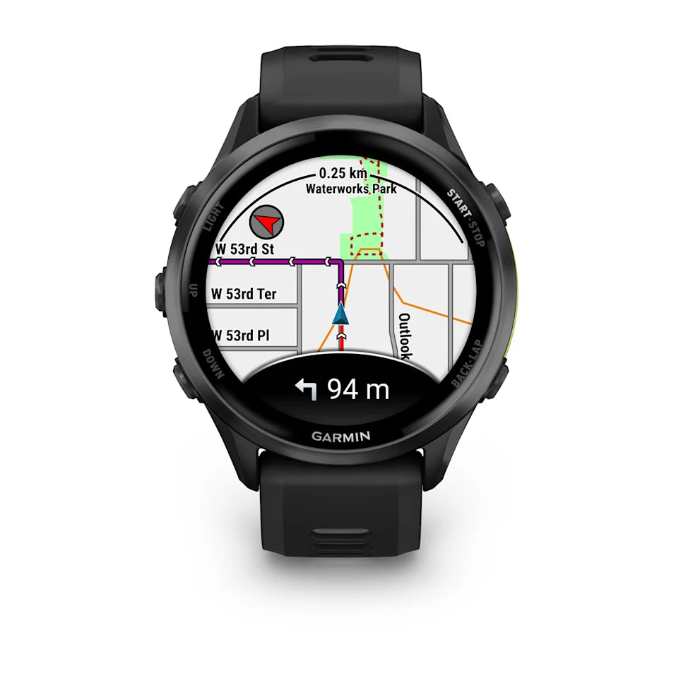 Garmin Forerunner 970 Smartwatch Black - Titanium Bezel, AMOLED Display, Multiband GPS & Built-In Maps