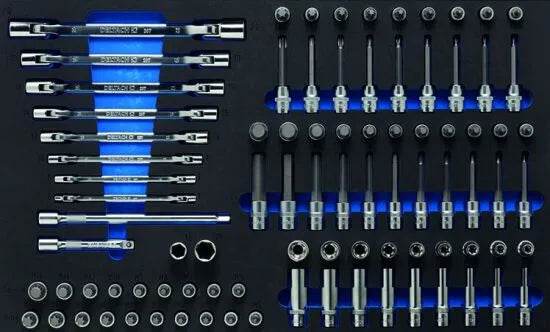 Deltach D2 XL Tool Trolley, 5 Drawers, 350 Pieces
