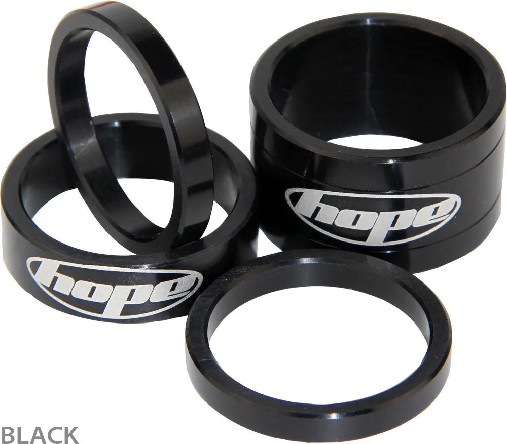Hope Space Doctor Spacer Kit - CNC Machined 2014 T6 Aluminium Spacers for 1 1/8" Steerers