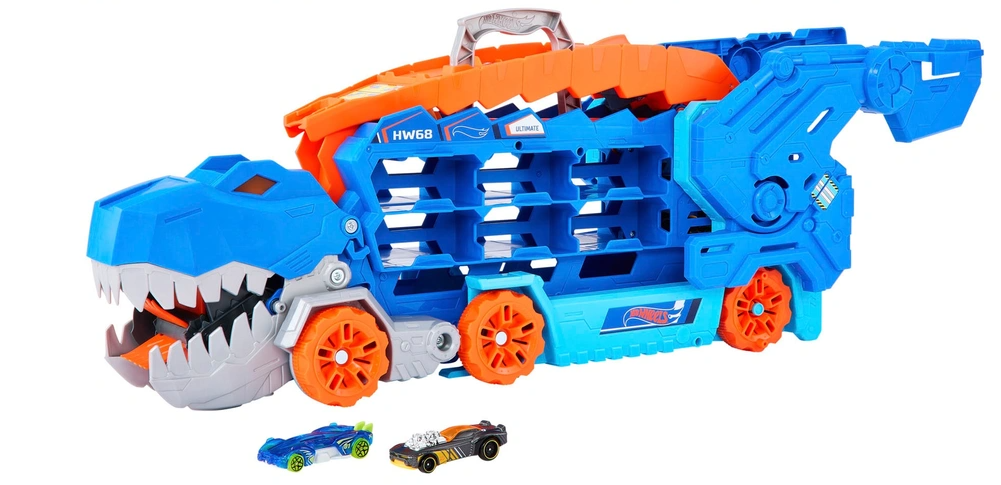 Hot Wheels City Ultimate T-Rex Transporter Playset