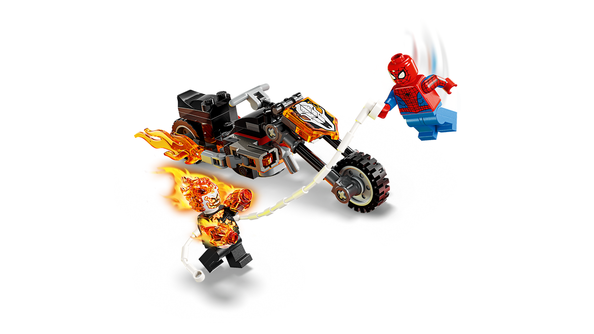 LEGO Marvel 76335 Spider-Man vs. Ghost Rider Motorcycle