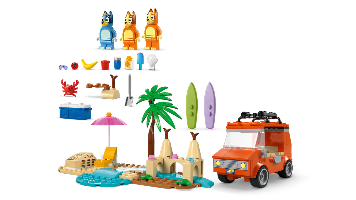 LEGO Bluey 11202 Blueys Beach & Family Car Trip