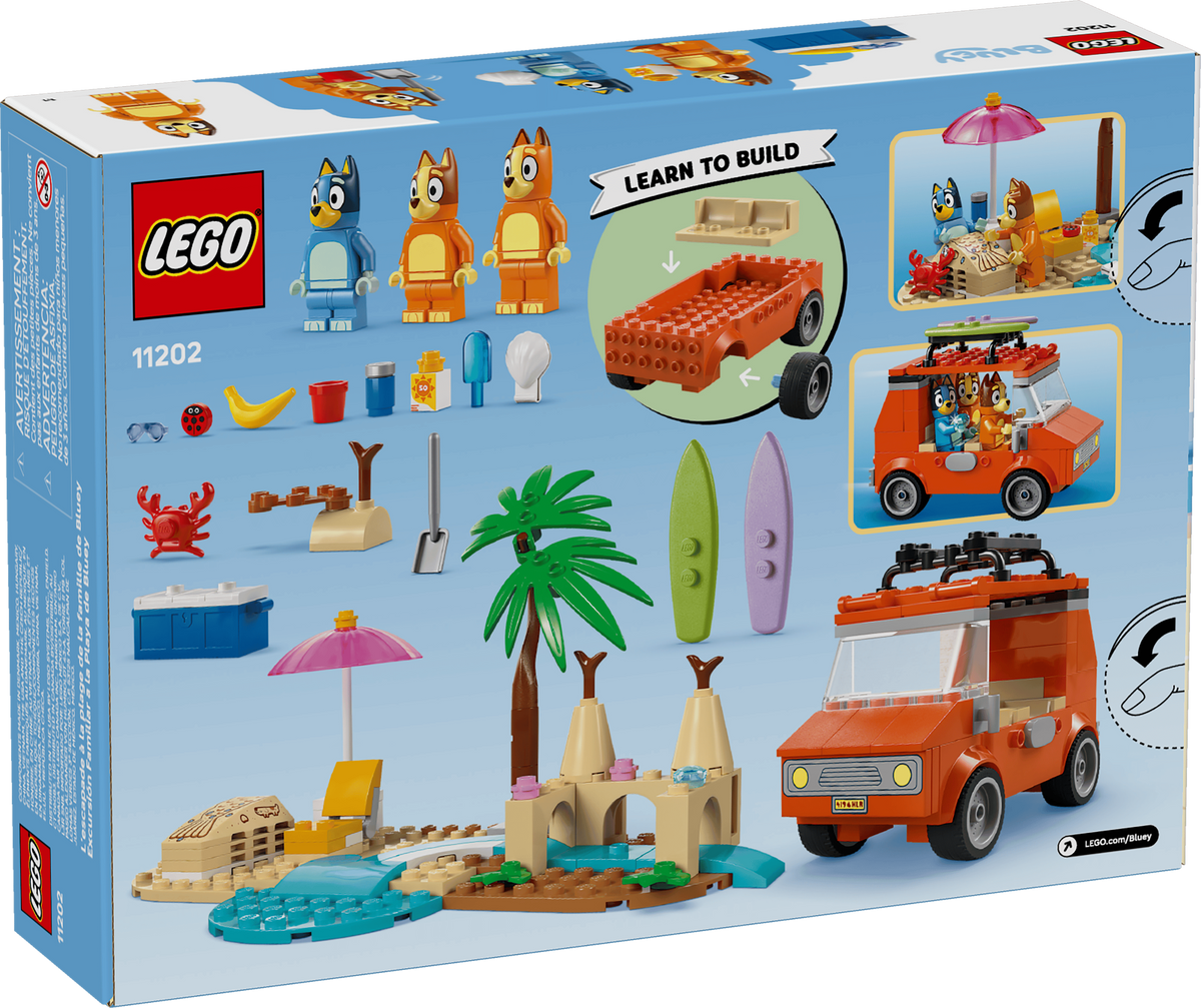 LEGO Bluey 11202 Blueys Beach & Family Car Trip