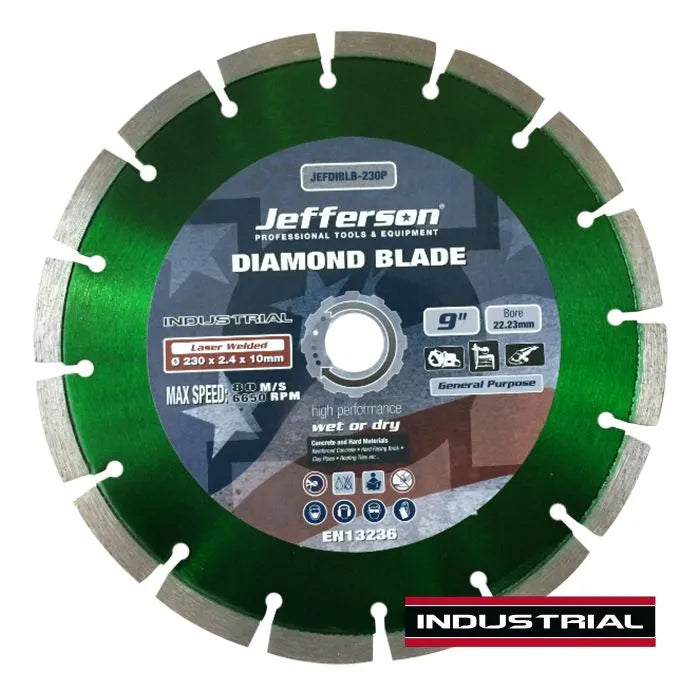 Jefferson 230mm Diamond Blade Professional (Green)